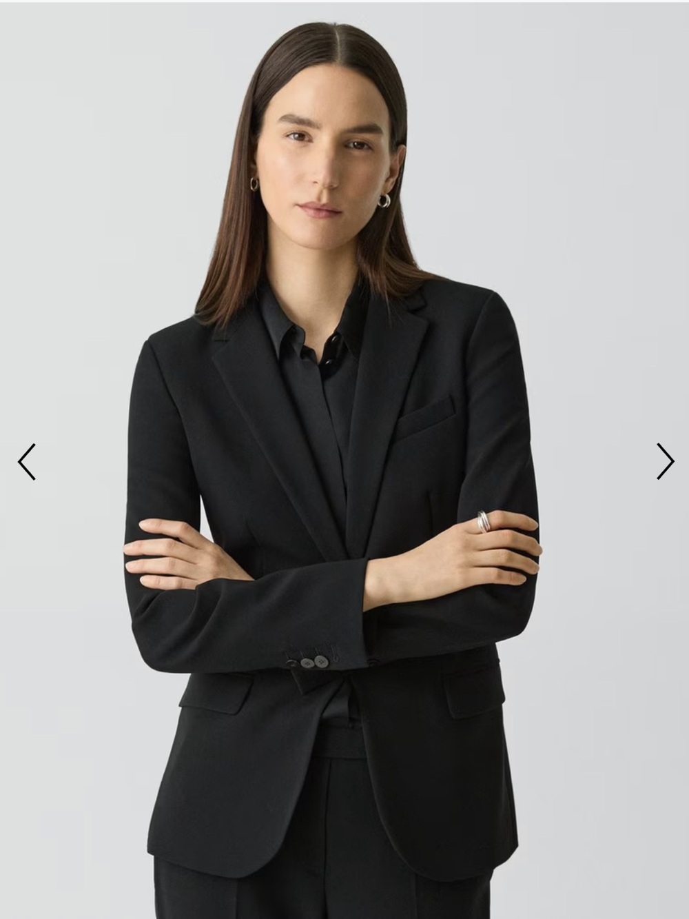 Theory Black Single-Button Blazer